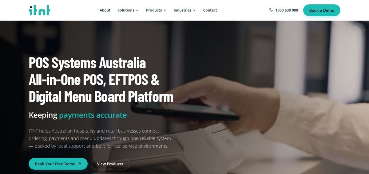 ITNT website homepage, built by Harbour Creative